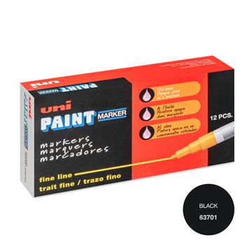 uni-ball Paint PX-21 Oil-Based Paint Markers, Fine Line, 1.2mm, Black