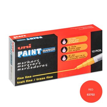 uni-ball Paint PX-21 Oil-Based Paint Markers, Fine Line, 1.2mm, Red