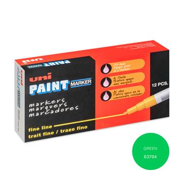 uni-ball Paint PX-21 Oil-Based Paint Markers, Fine Line, 1.2mm, Green