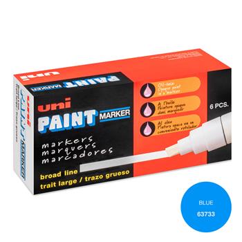 uni-ball Paint PX-30 Oil-Based Paint Markers, Broad Line, 8mm, Blue