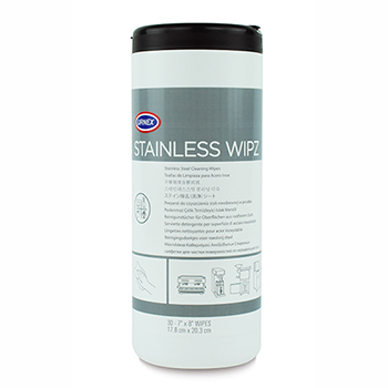 Urnex Wipz, Stainless Steel Cleaning Wipes, 30/PK