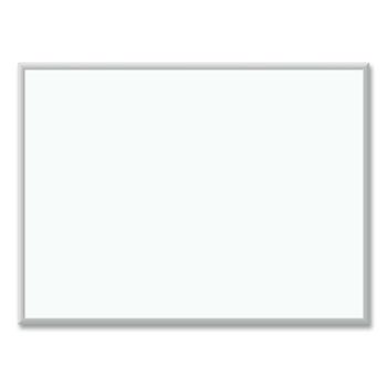 U Brands Melamine Dry Erase Board, 48&quot; x 36&quot;, White Surface, Silver Frame