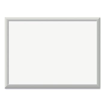 U Brands Magnetic Dry Erase Board with Aluminum Frame, 24&quot; x 18&quot;, White Surface, Silver Frame