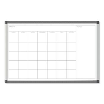 U Brands PINIT Magnetic Dry Erase Undated One Month Calendar, 36&quot; x 24&quot;, White