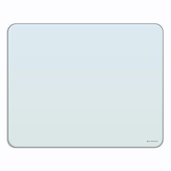 U Brands Glass Dry Erase Board, 16&quot; x 20&quot;, White Frosted Non-Magnetic Surface, Cubicle Hooks and Marker Included
