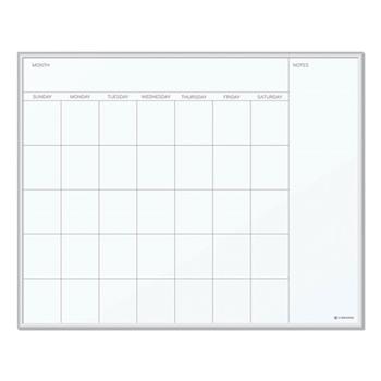U Brands Magnetic Dry Erase Undated One Month Calendar Board, 20&quot; x 16&quot;, White