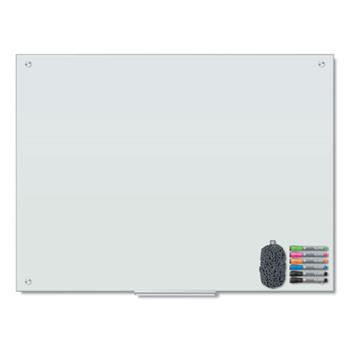 U Brands Magnetic Glass Dry Erase Board Value Pack, 48&quot; x 36&quot;, White