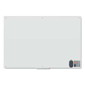 U Brands Magnetic Glass Dry Erase Board Value Pack, 72&quot; x 48&quot;, White