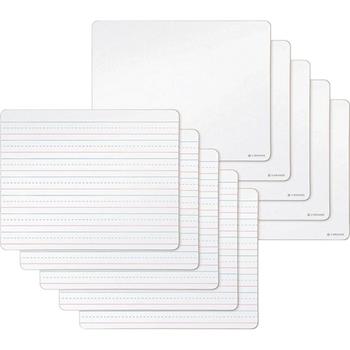 U Brands Double Sided Dry-Erase Lap Boards, 12&quot; W x 9&quot; H, White Melamine Surface, 24/Pack