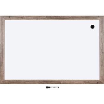 U Brands Decor Magnetic Dry Erase Board, 36&quot; x 24&quot; , Rustic MDF Frame