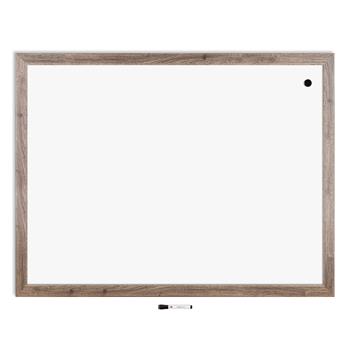 U Brands Decor Magnetic Dry Erase Board, 48&quot; x 36&quot; , Rustic MDF Frame