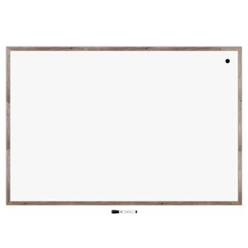 U Brands Decor Magnetic Dry Erase Board, 72&quot; x 48&quot;, Rustic MDF Frame