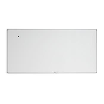 U Brands White Aluminum Framed Magnetic Porcelain Steel Board, 96&quot; W x 48&quot; H