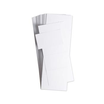 U Brands Data Card Replacement, 3&quot; x 1.75&quot;, White, 500/Pack