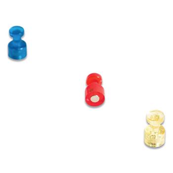 U Brands Magnetic Push Pins, Assorted, 0.75&quot;, 6/Pack