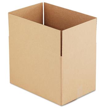 General Supply Fixed-Depth Shipping Boxes, Regular Slotted Container (RSC), 18&quot; x 12&quot; x 12&quot;, Brown Kraft, 25/Bundle