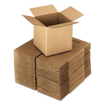 General Supply Cubed Fixed-Depth Shipping Boxes, Regular Slotted Container (RSC), 18&quot; x 18&quot; x 18&quot;, Brown Kraft, 20/Bundle