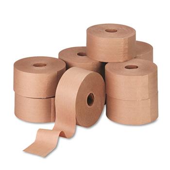 General Supply Reinforced Kraft Sealing Tape, 3&quot; x 450ft, Brown, 10/CT