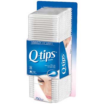Q-tips&#174; Cotton Swabs, 750 ct, 12/Carton