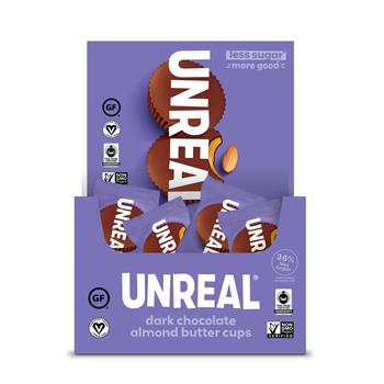UnReal Dark Chocolate Almond Butter Cups, 40/BX