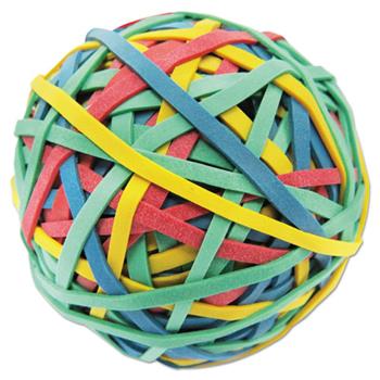 Universal Rubber Band Ball, 3&quot; Diameter, Size 32, Assorted Colors, 260/Pack