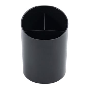 Universal Recycled Big Pencil Cup, Plastic, 4.38&quot; Diameter x 5.63&quot;h, Black