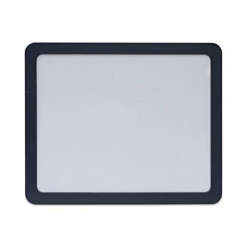 Universal Recycled Cubicle Dry Erase Board, 15.88 x 12.88, Charcoal, with Three Magnets