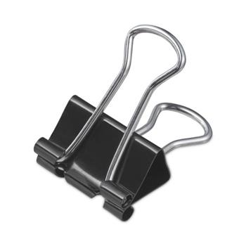 Universal Binder Clips Value Pack, Small, Black/Silver, 36/Box