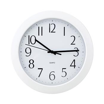 Universal Whisper Quiet Clock, 12&quot; Overall Diameter, White Case, 1 AA (sold separately)