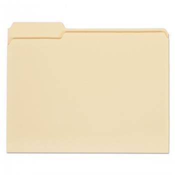 Universal Top Tab File Folders, 1/3-Cut Tabs: Assorted, Letter Size, 0.75&quot; Expansion, Manila, 100/Box