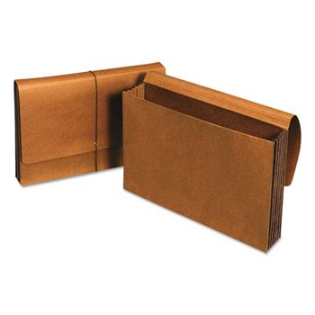 Universal Extra Wide Expanding Wallets, 5.25&quot; Expansion, 1 Section, Elastic Cord Closure, Legal Size, Redrope