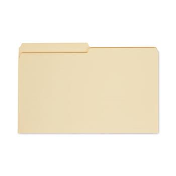 Universal Top Tab File Folders, 1/2-Cut Tabs: Assorted, Legal Size, 0.75&quot; Expansion, Manila, 100/Box