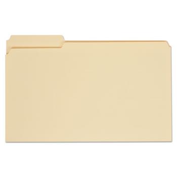 Universal Top Tab File Folders, 1/3-Cut Tabs: Assorted, Legal Size, 0.75&quot; Expansion, Manila, 100/Box