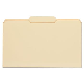 Universal Top Tab File Folders, 1/3-Cut Tabs: Center Position, Legal Size, 0.75&quot; Expansion, Manila, 100/Box