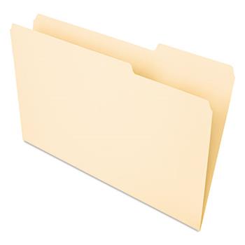 Universal Interior File Folders, 1/3-Cut Tabs: Assorted, Legal Size, 9.5-pt Manila, 100/Box
