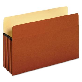 Universal Redrope Expanding File Pockets, 5.25&quot; Expansion, Legal Size, Redrope, 10/Box