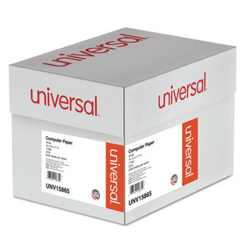 Universal Printout Paper, 1-Part, 20 lb, 14.88&quot; x 11&quot;, White, 2400 Sheets/Carton