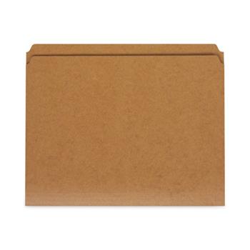 Universal Reinforced Kraft Top Tab File Folders, Straight Tabs, Letter Size, 0.75&quot; Expansion, Brown, 100/Box