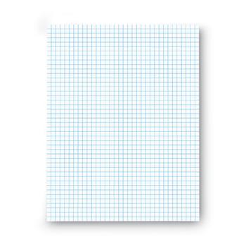 Universal Glue Top Pads, Quadrille Ruled, 8.5&quot; x 11&quot;, White Paper, 50 Sheets/Pad, 12 Pads