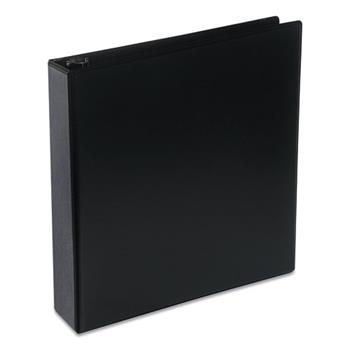 Universal Deluxe Round Ring View Binder, 3 Rings, 2&quot; Capacity, 11 x 8.5, Black