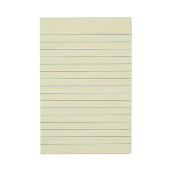 Universal Recycled Self-Stick Note Pads, Note Ruled, 4&quot; x 6&quot;, Yellow, 100 Sheets/Pad, 12 Pads/Pack