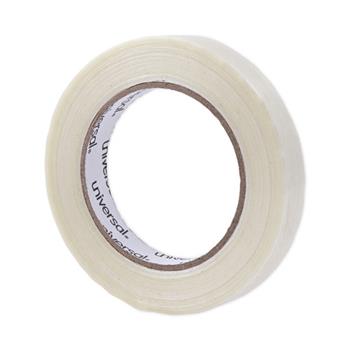 Universal 120# Utility Grade Filament Tape, 3&quot; Core, 18 mm x 54.8 m, Clear