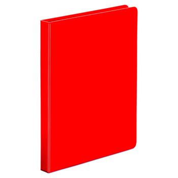 Universal Economy Non-View Round Ring Binder, 3 Rings, 0.5&quot; Capacity, 11 x 8.5, Red