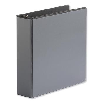 Universal Deluxe Easy-to-Open D-Ring View Binder, 3 Rings, 2&quot; Capacity, 11 x 8.5, Black