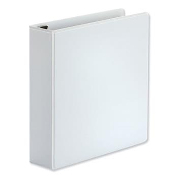 Universal Deluxe Easy-to-Open D-Ring View Binder, 3 Rings, 2&quot; Capacity, 11 x 8.5, White