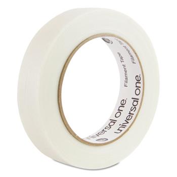 Universal 350# Premium Filament Tape, 3&quot; Core, 24 mm x 54.8 m, Clear