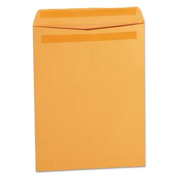 Universal Self-Stick Open End Catalog Envelope, #12 1/2, Square Flap, Self-Adhesive Closure, 9.5 x 12.5, Brown Kraft, 250/Box
