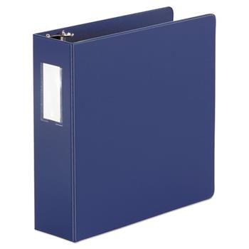 Universal Economy Non-View Round Ring Binder, 3 Rings, 3&quot; Capacity, 11 x 8.5, Royal Blue