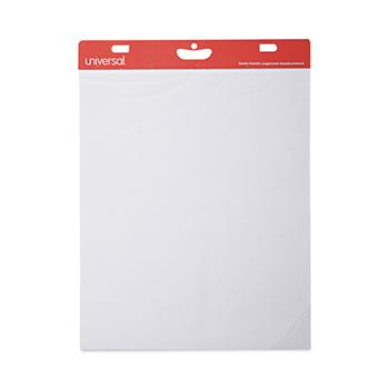 Universal Universal Self-Stick Easel Pad, Unruled, 25&quot; x 30&quot;, White, 30 Sheets/Pad, 2 Pads/Carton