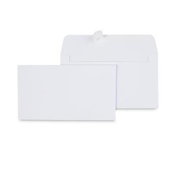Universal Peel Seal Strip Business Envelope, #6 3/4, Square Flap, Self-Adhesive Closure, 3.63 x 6.5, White, 100/Box